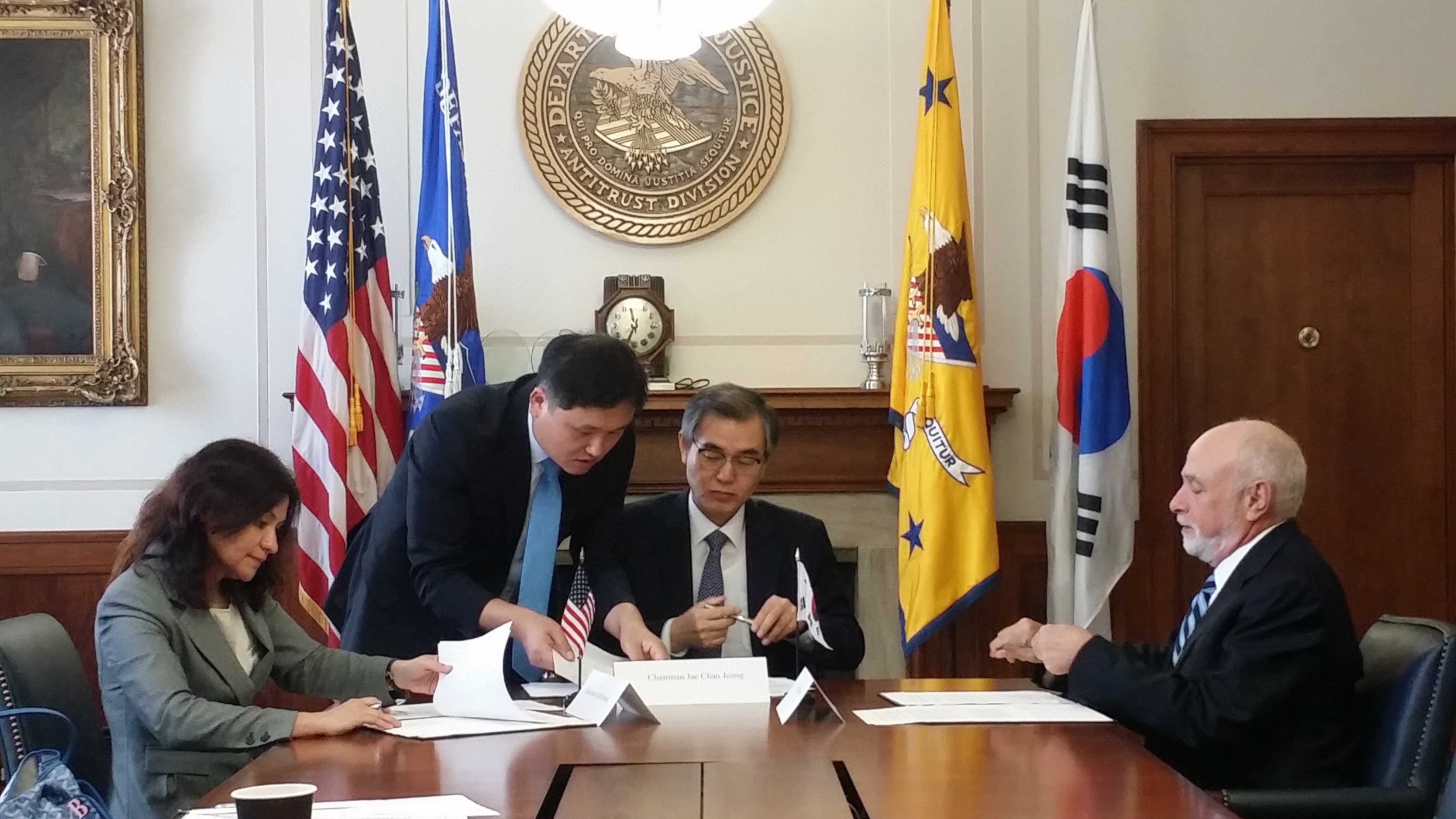 Korea-USA(DOJ,FTC) MOU signing